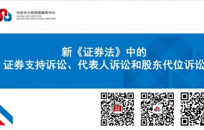 新《证券法》中的证券支持诉讼、代表人诉讼和股东代位诉讼